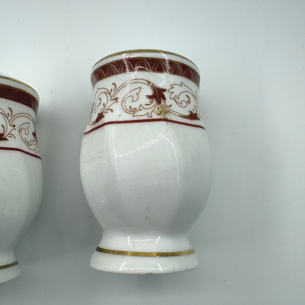 Vintage Gold Coast Porcelain Salt & Pepper Shakers Set 22kt Gold Accents Regency - Picture 5 of 8